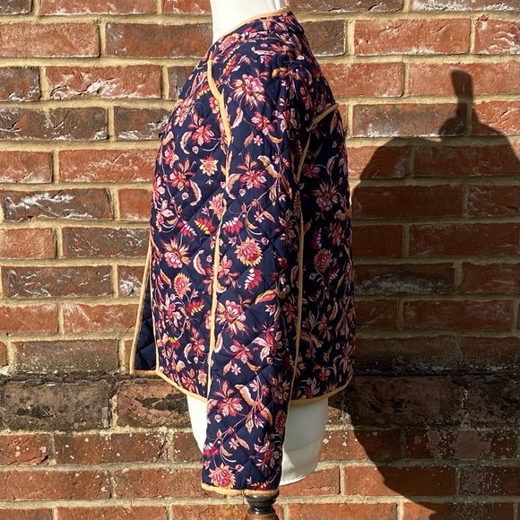 BNWT Thought Size 8 100% Organic Cotton Floral Paisley Print Open Jacket Trim - Picture 2 of 15